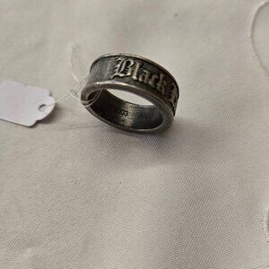 vintage 2003 mens size 11.5 black label society skull ring